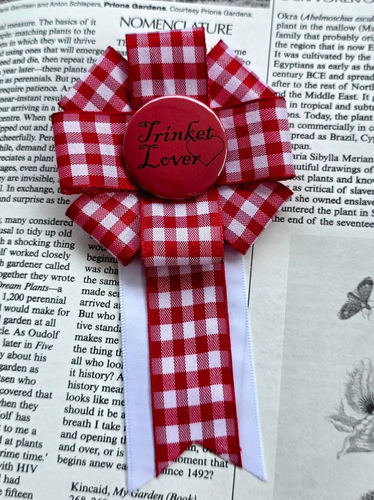 Gingham Prize Ribbon Rosette