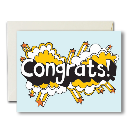 Congrats! Power Pop Blue card