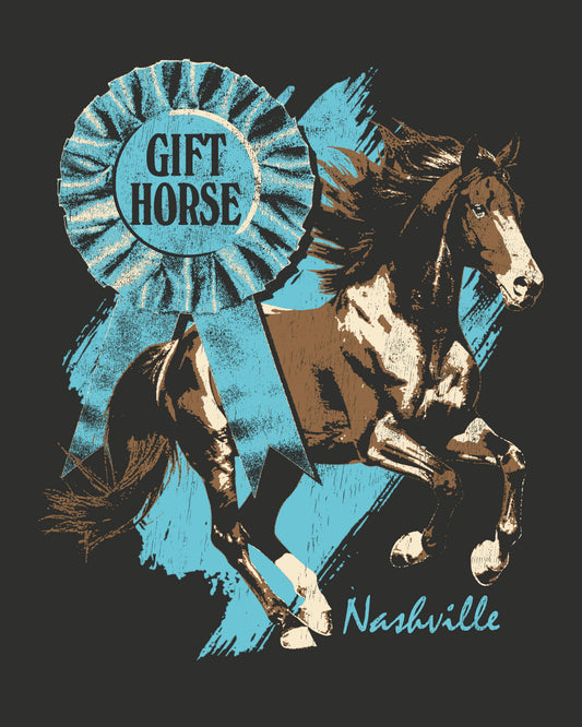 Gift Horse x Music Valley Archive Blue Ribbon 10th Birthday Shirt