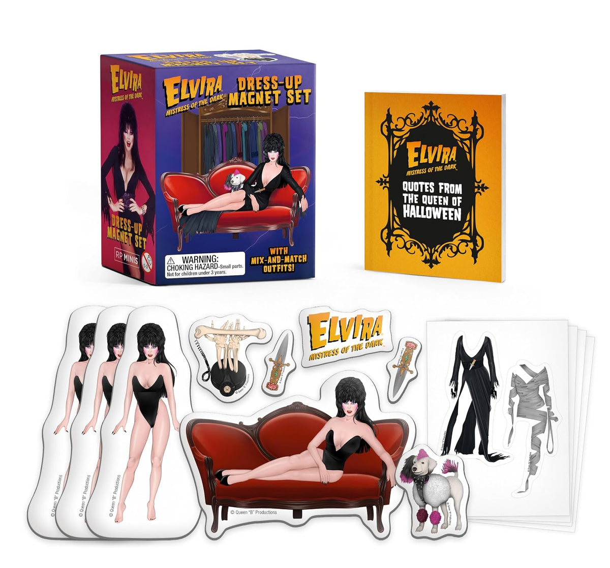 Elvira Dress-Up Magnet Set