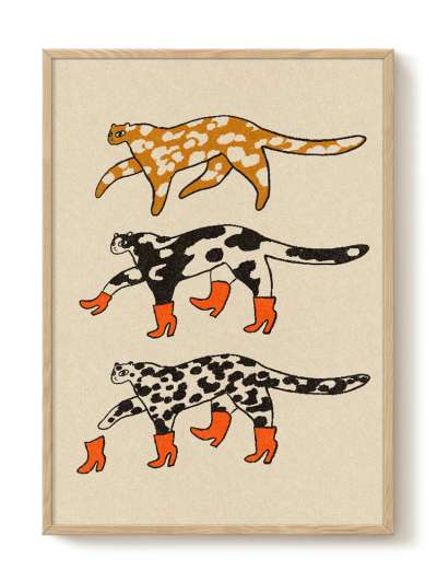 Leopard Boots print