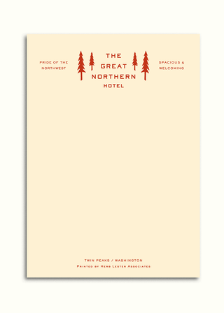 The Great Northern Hotel Notepad