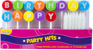 Birthday Letter Candles