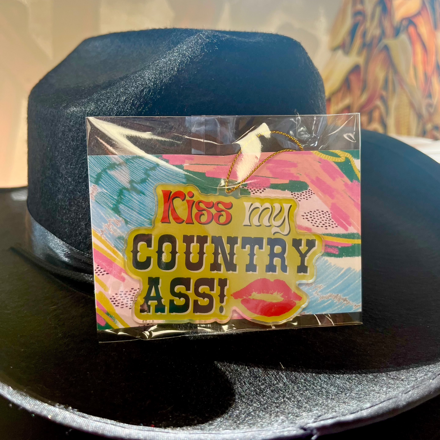 Kiss My Country Ass Ornament