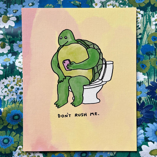 Toilet Turtle print