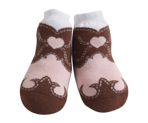 baby socks that look like cowboy boots