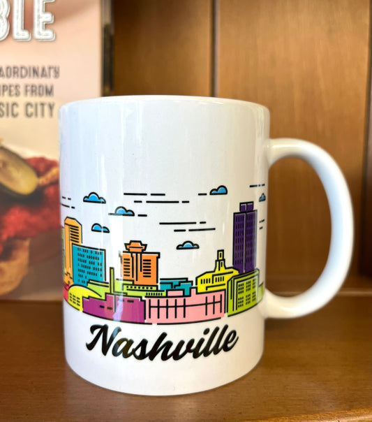 Colorful Nashville Skyline Mug