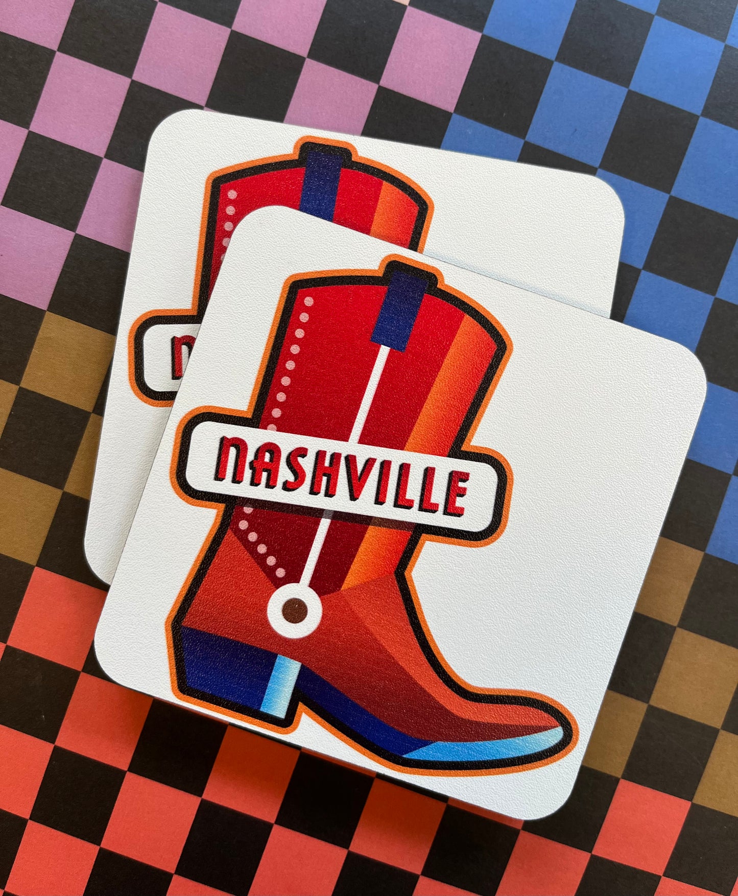 Nashville Boot Wood Coaster