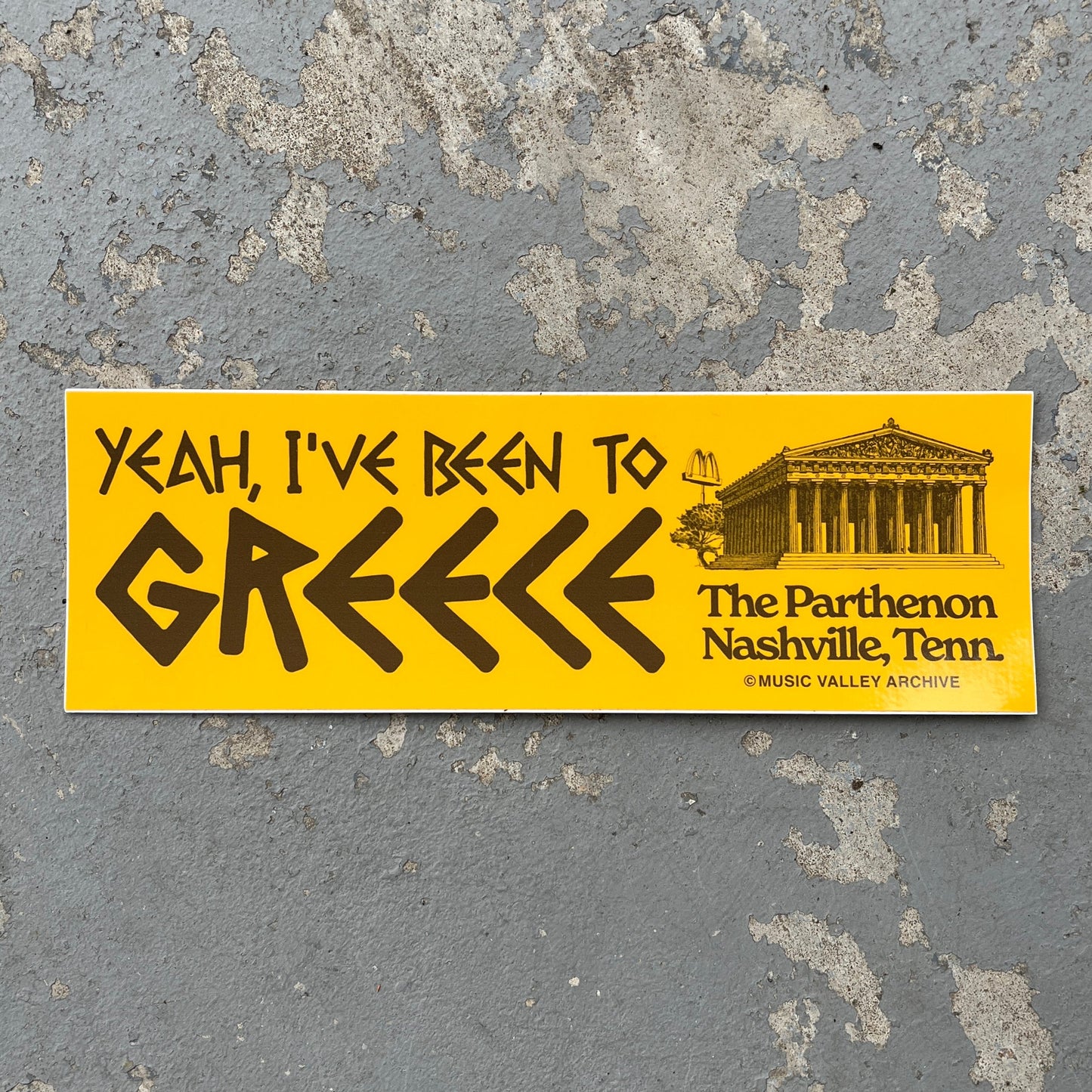 Yeah I've Been to Greece Bumper Sticker