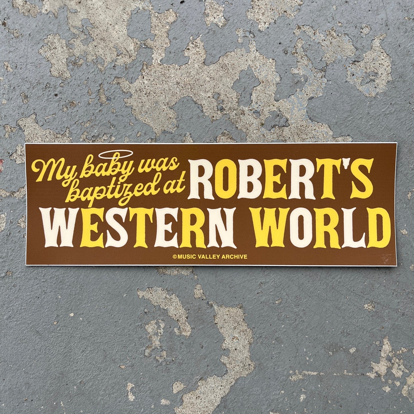 Robert's Baby Baptism Bumper Sticker
