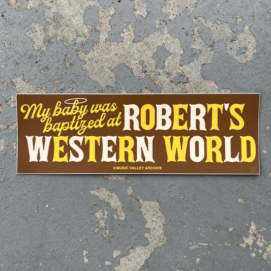 Robert's Baby Baptism Bumper Sticker