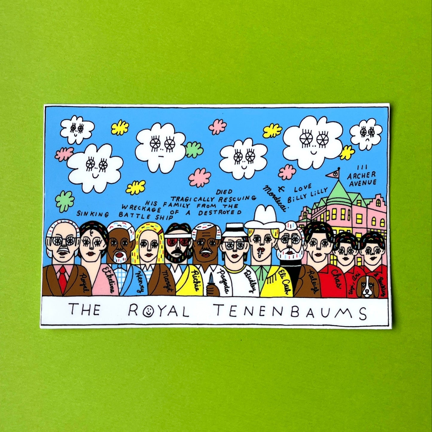 The Royal Tenenbaums Sticker
