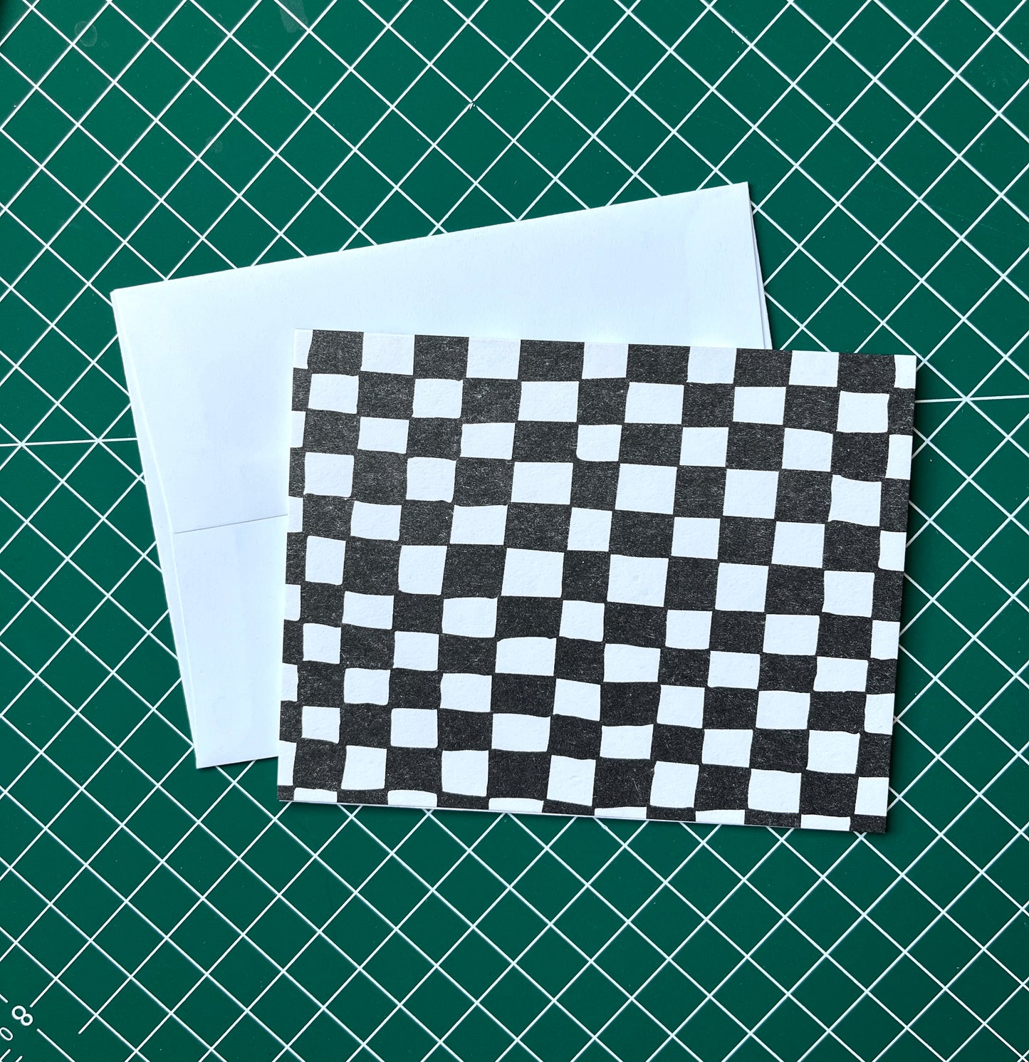 Black and White Checker card