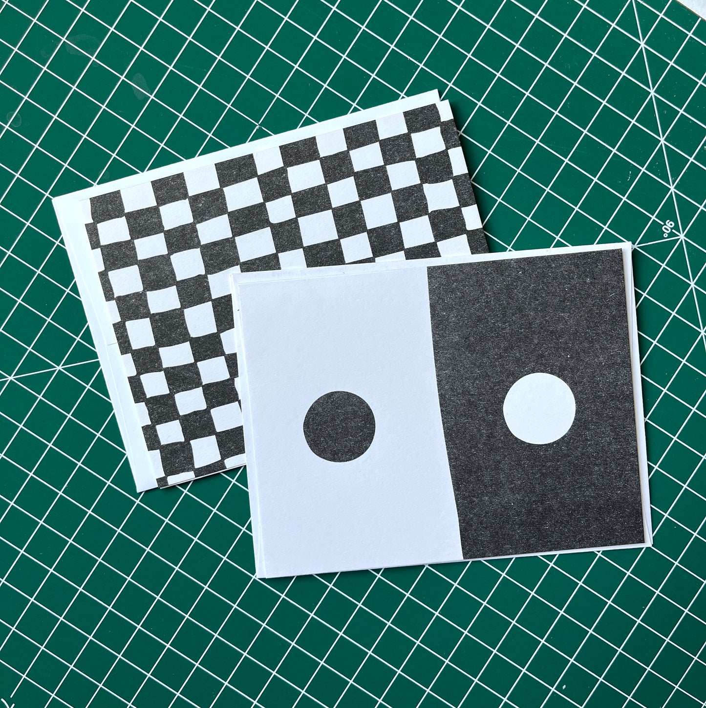 Black and White Checker card