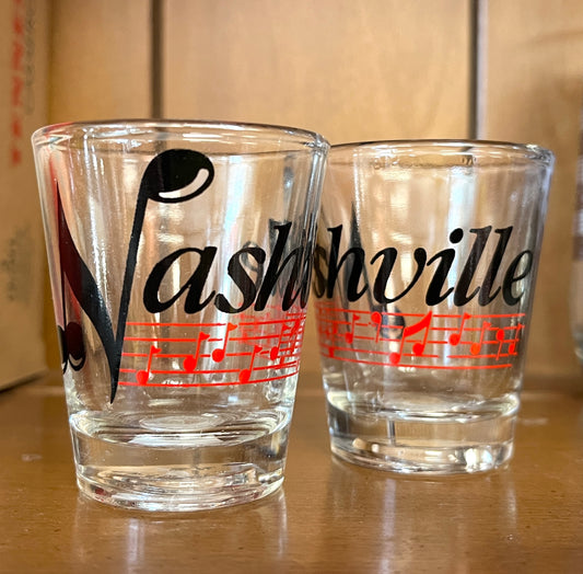 Nashville Music Notes Shot Glass