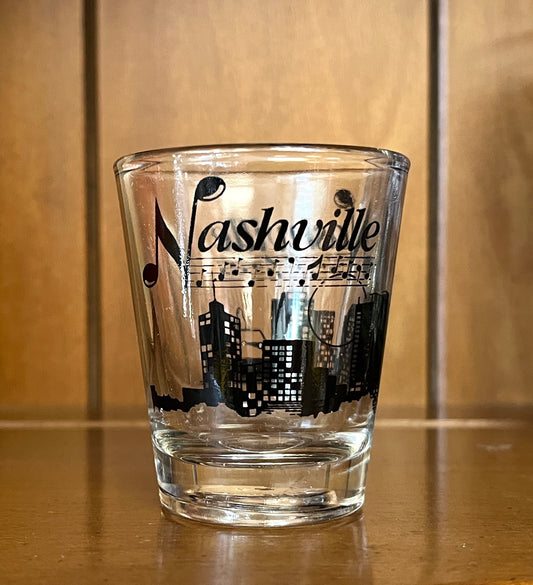 Nashville Skyline Shot Glass