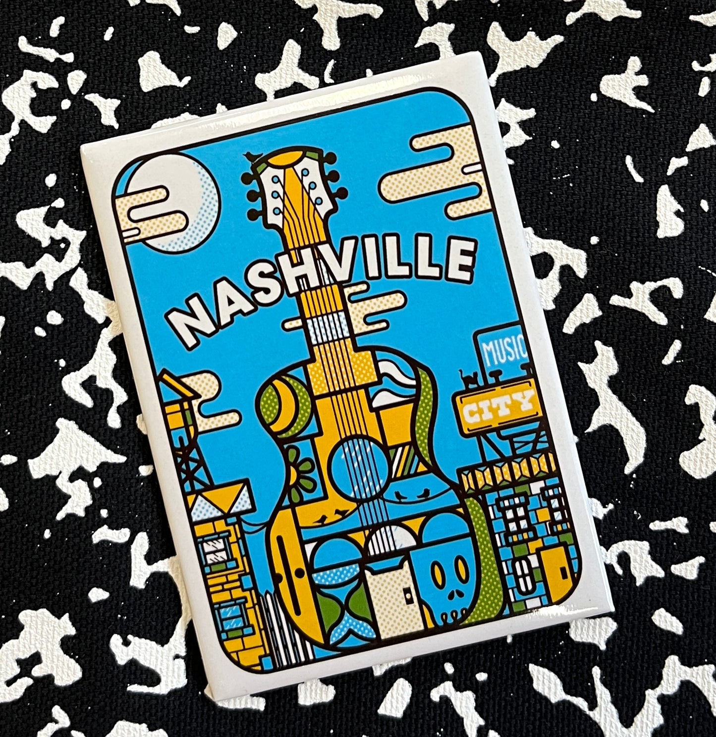 Nashville Music City Skyline Magnet