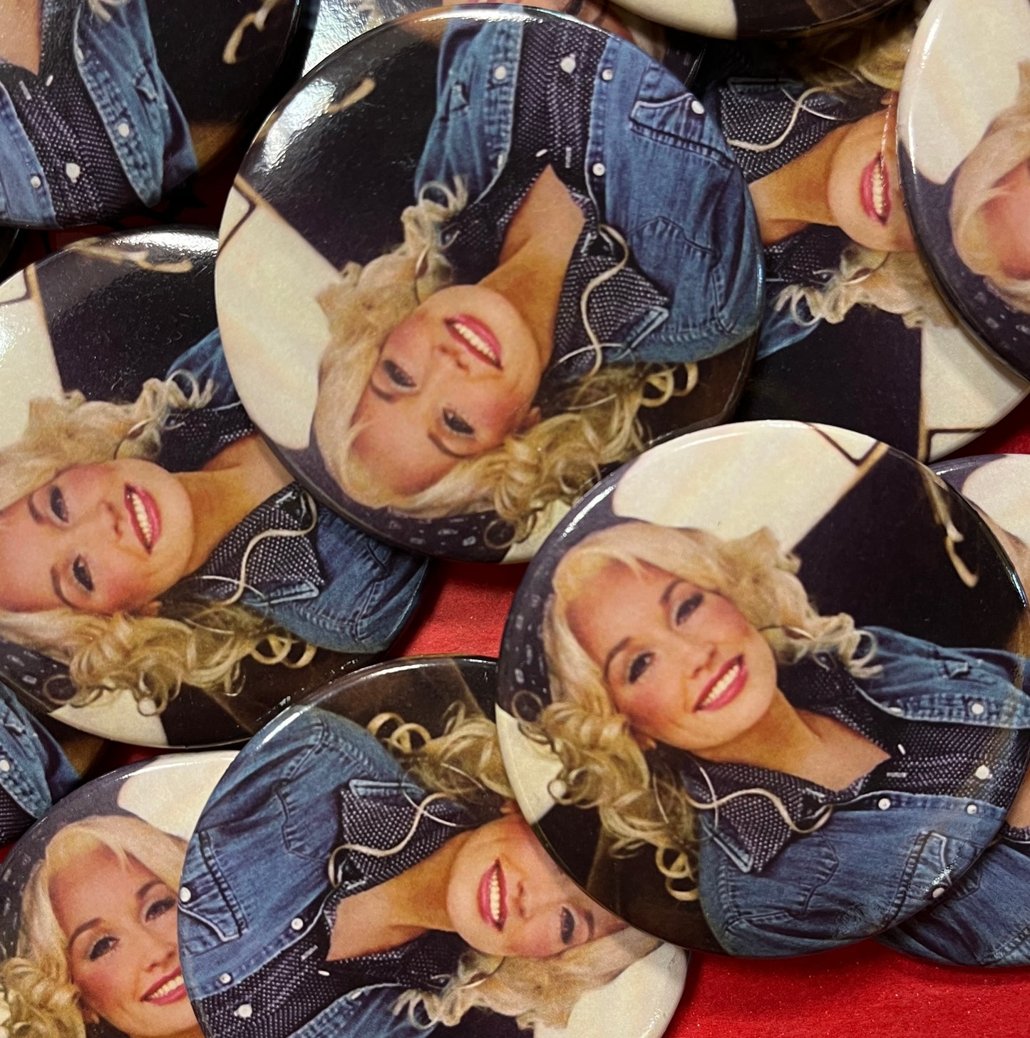 Dolly in Denim Button