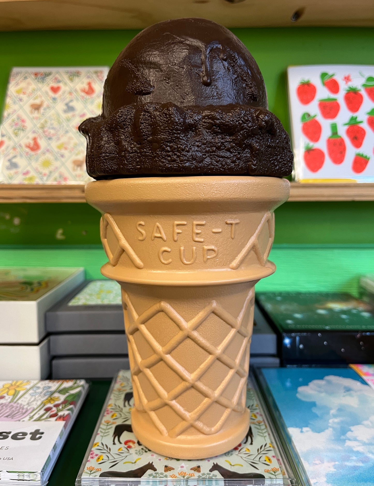 Ice Cream Cone Blow Mold Bank