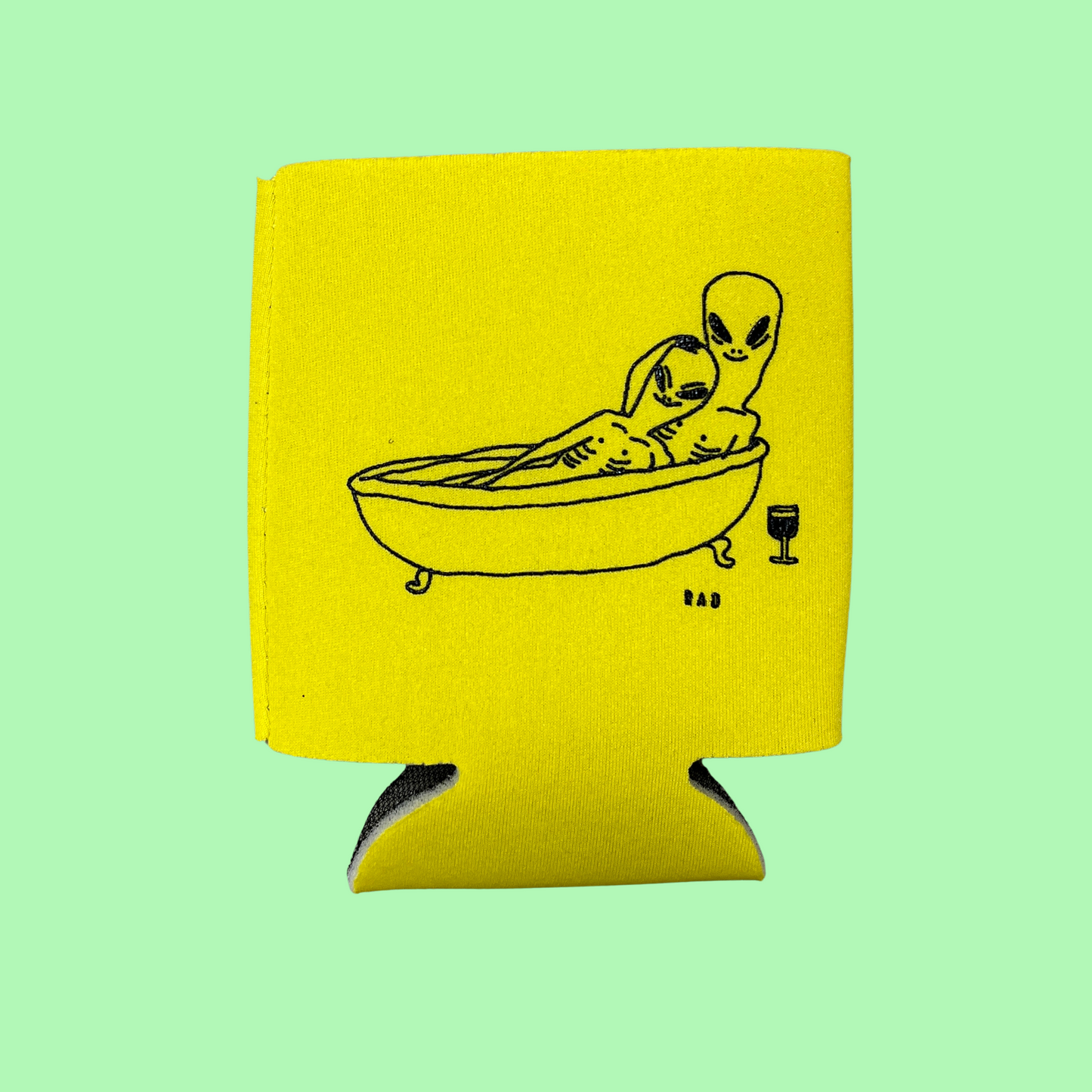 Aliens in the Tub Koozie