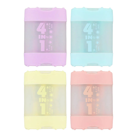 Pastel 4-in-1 Pencil Sharpener