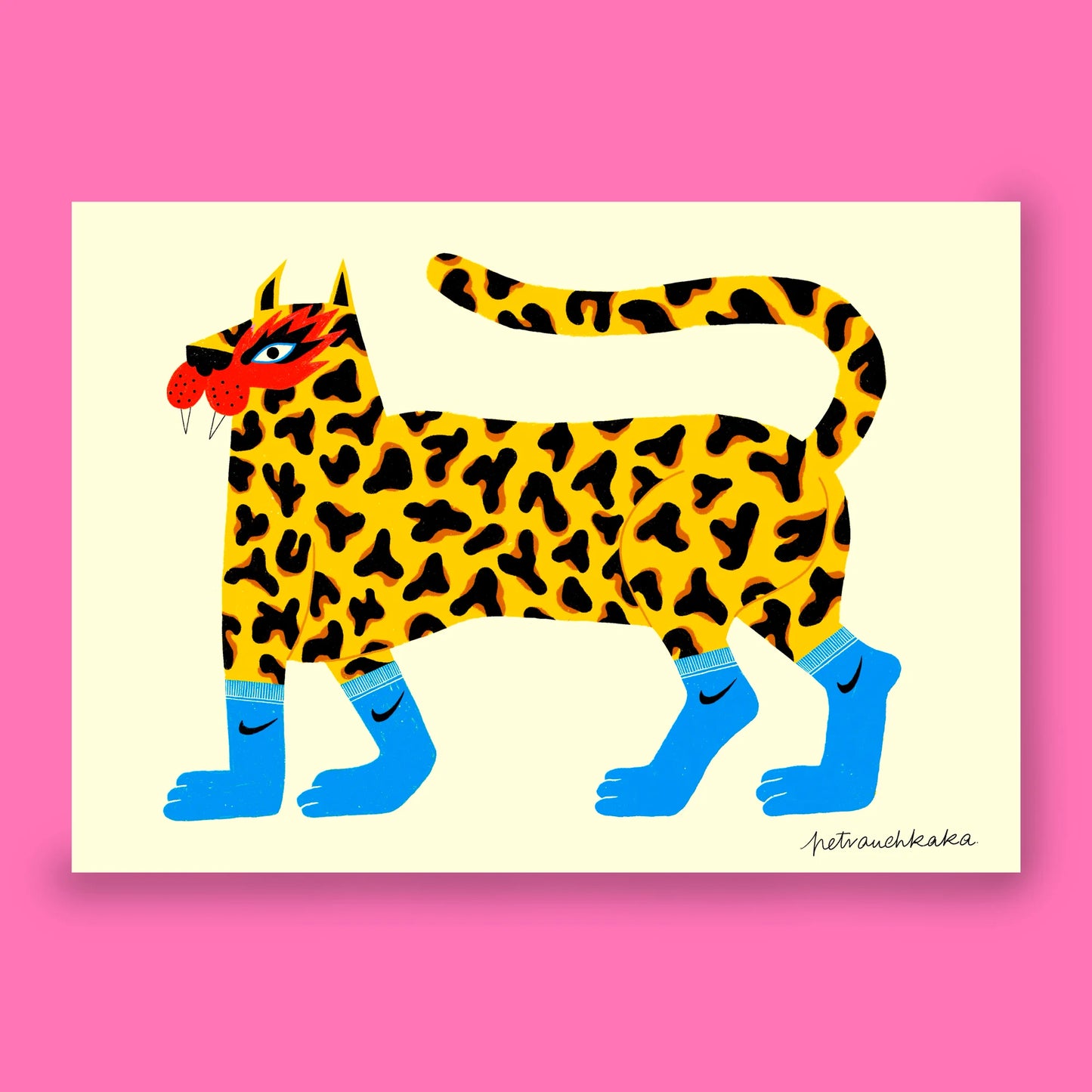 Le Tigre à Chaussettes print