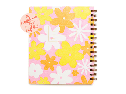 Lefty Standard Groovy Floral Notebook