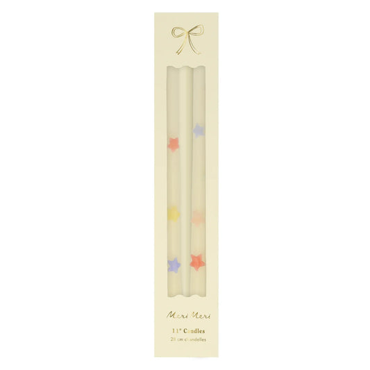 Mixed Star Taper Candles