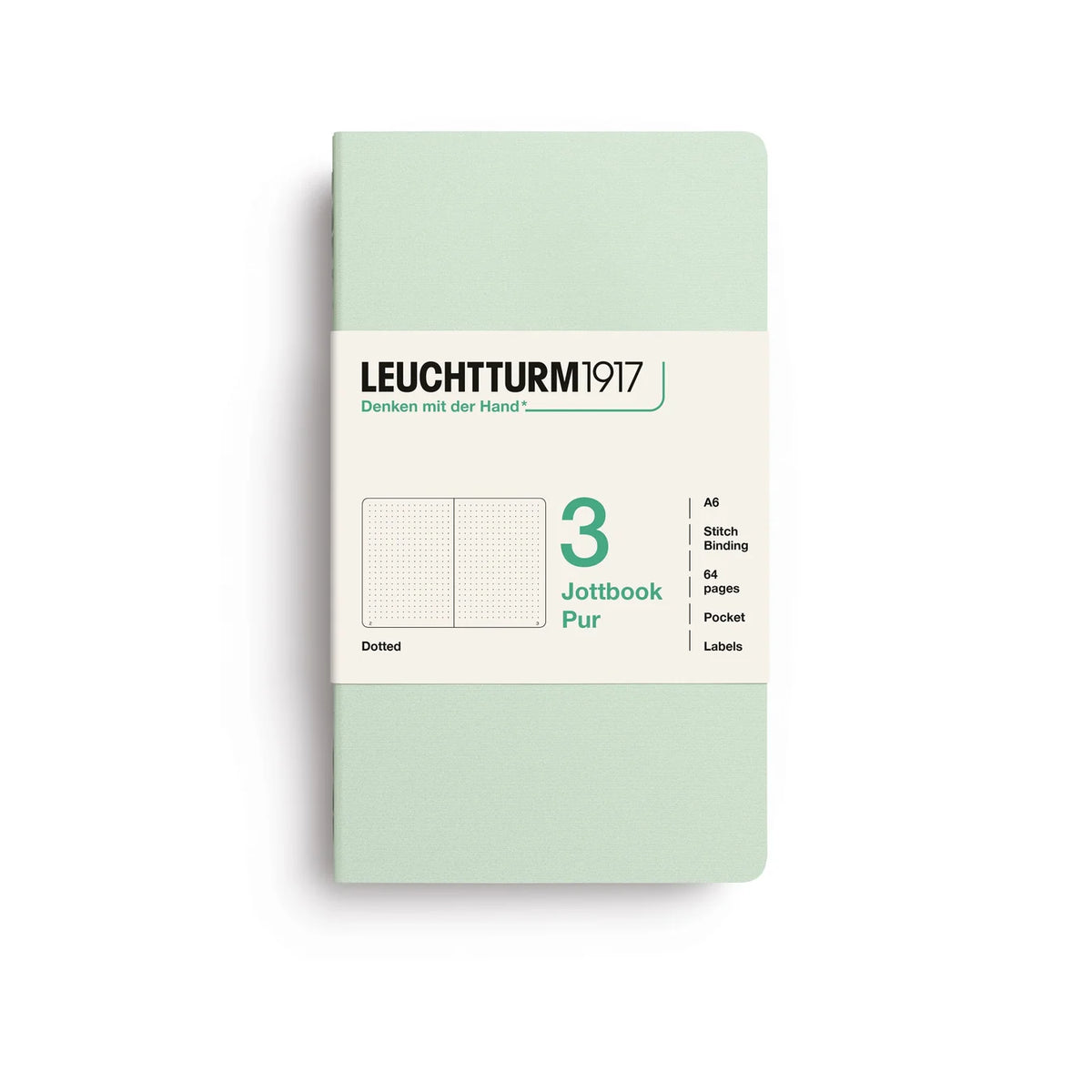 Leuchtturm Jottbook Pur (A6) Pack of 3: Dotted Pages