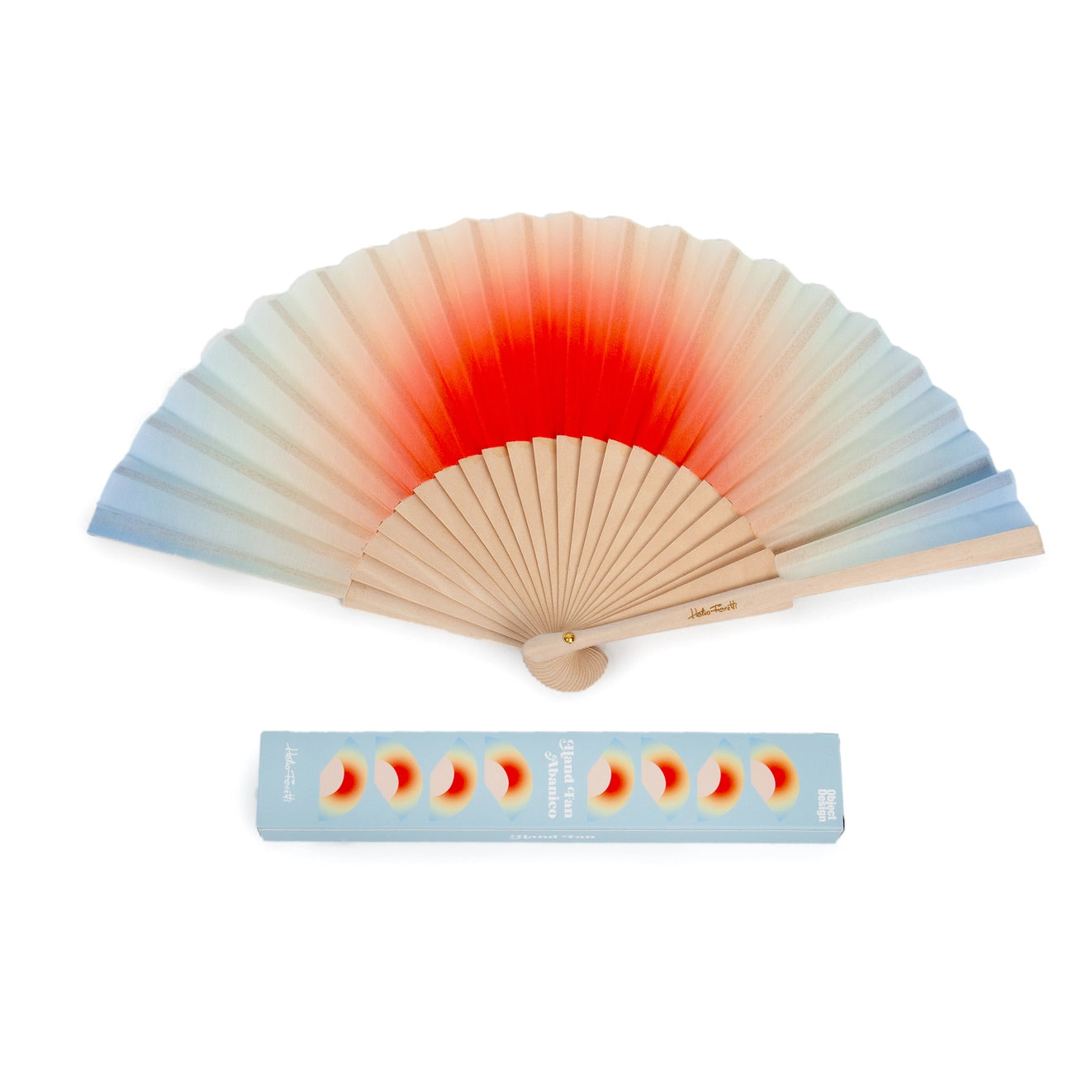 Orange Gradient Hand Fan