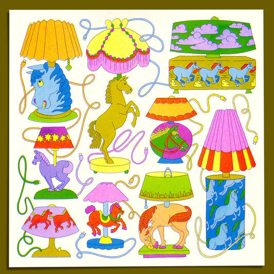 Horse Lamps print