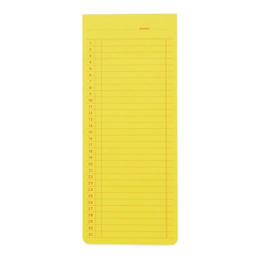 Penco Monthly Sticky Memo Pad