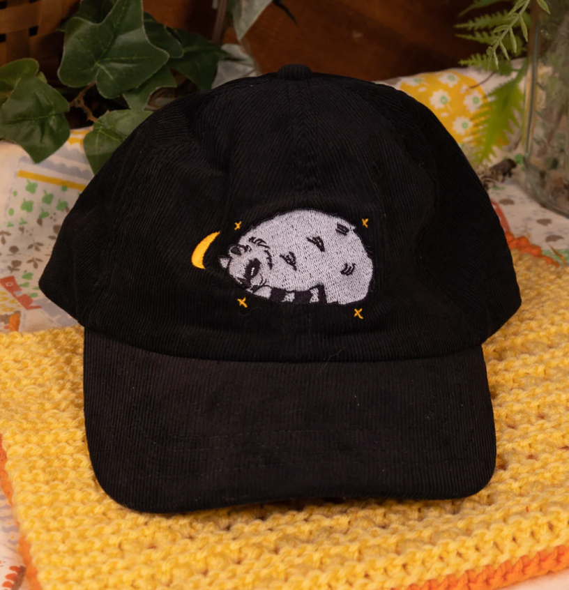 Raccoon Corduroy Hat