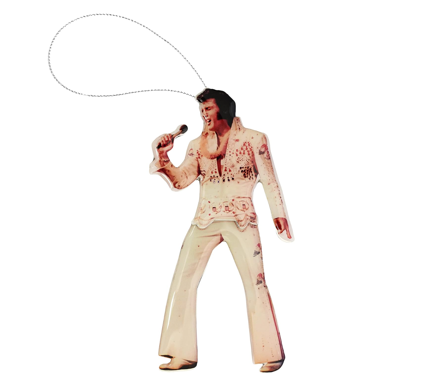 Elvis Swinging Legs Ornament