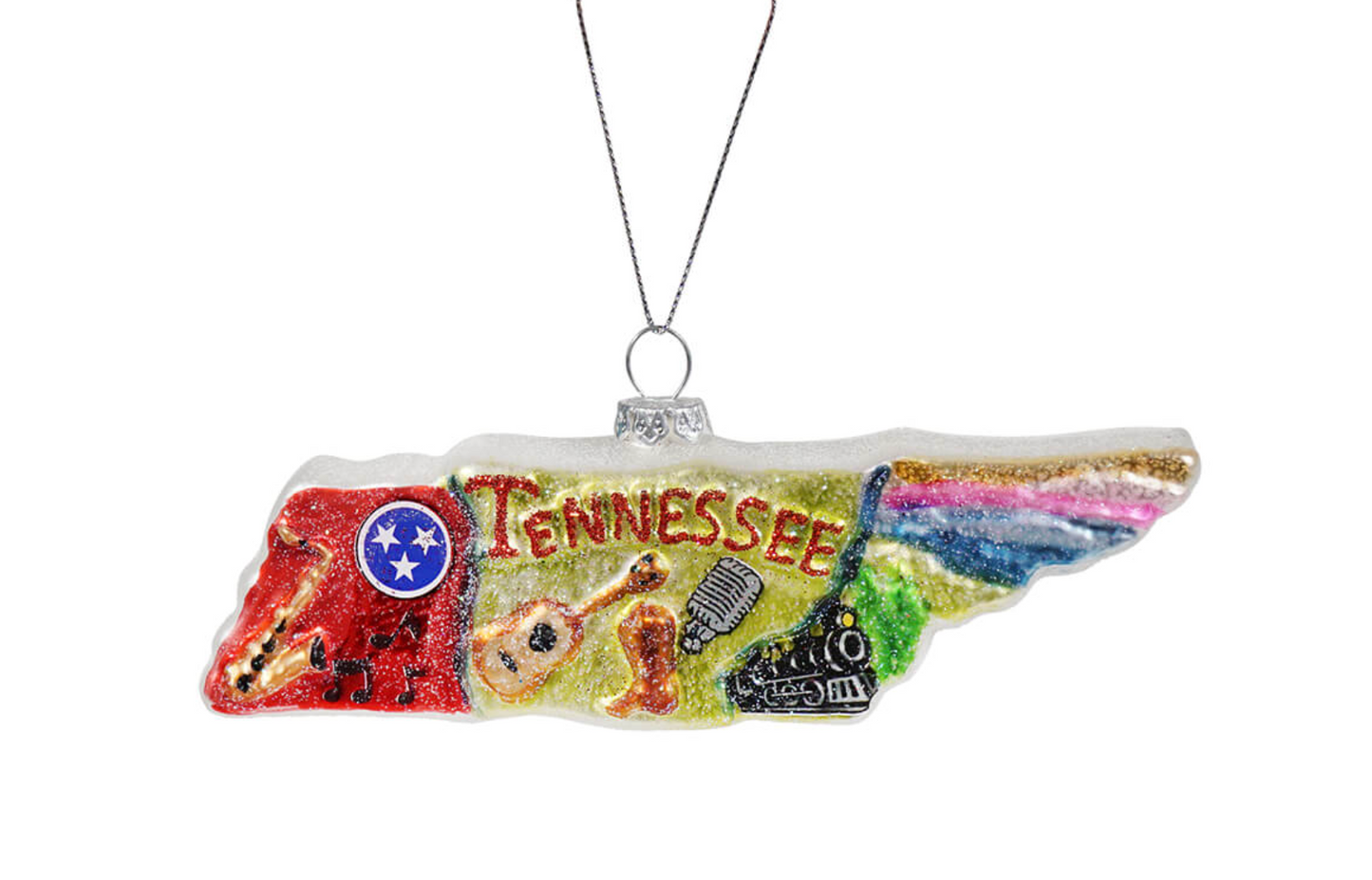 Tennessee Glitter Ornament