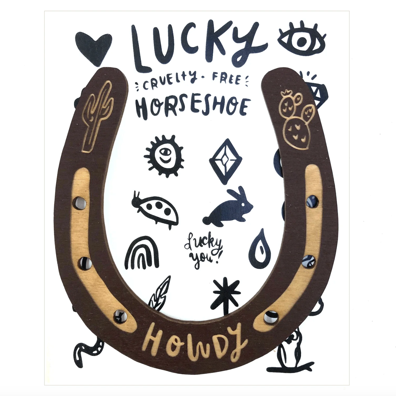 Lucky Horseshoe Wall Art