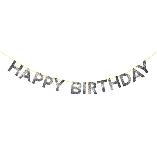 Silver Birthday Garland