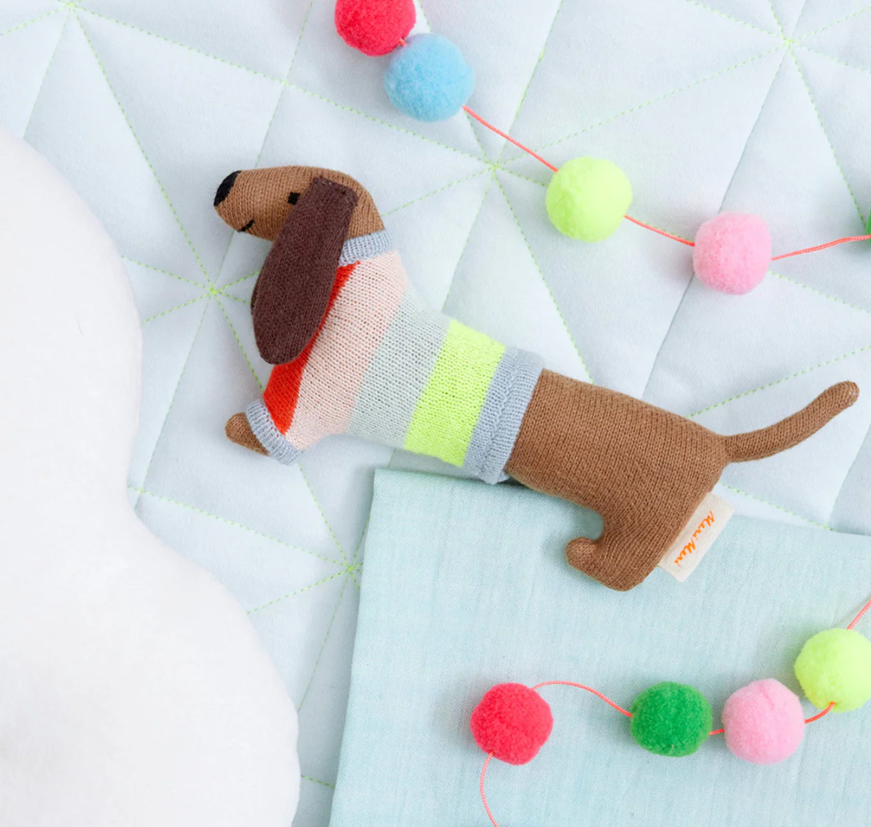 Sausage Dog Baby Rattle