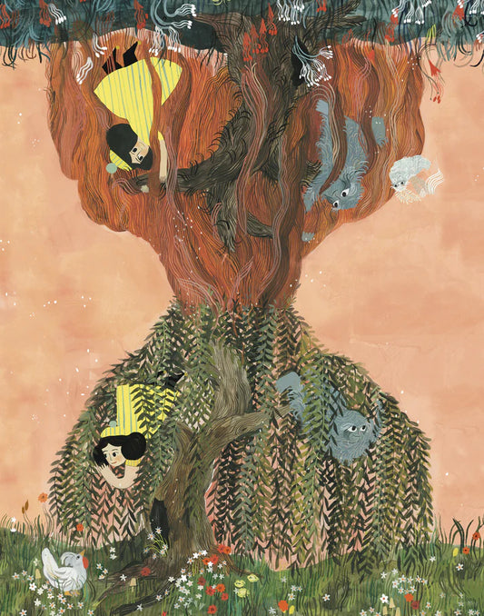 The Whimpering Weeping Willow print
