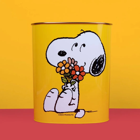 Snoopy Metal Trash Bin