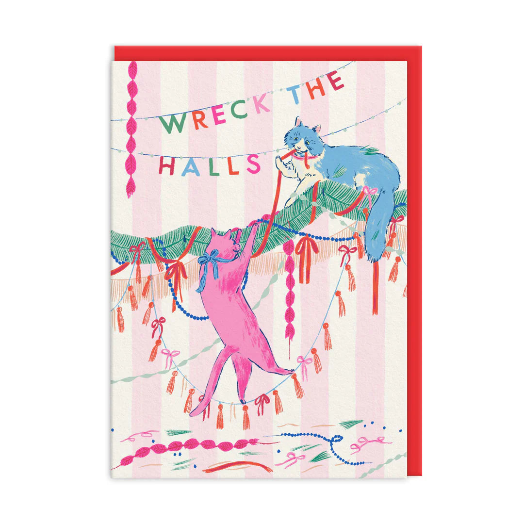 Wreck the Halls card