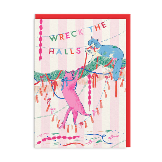 Wreck the Halls card