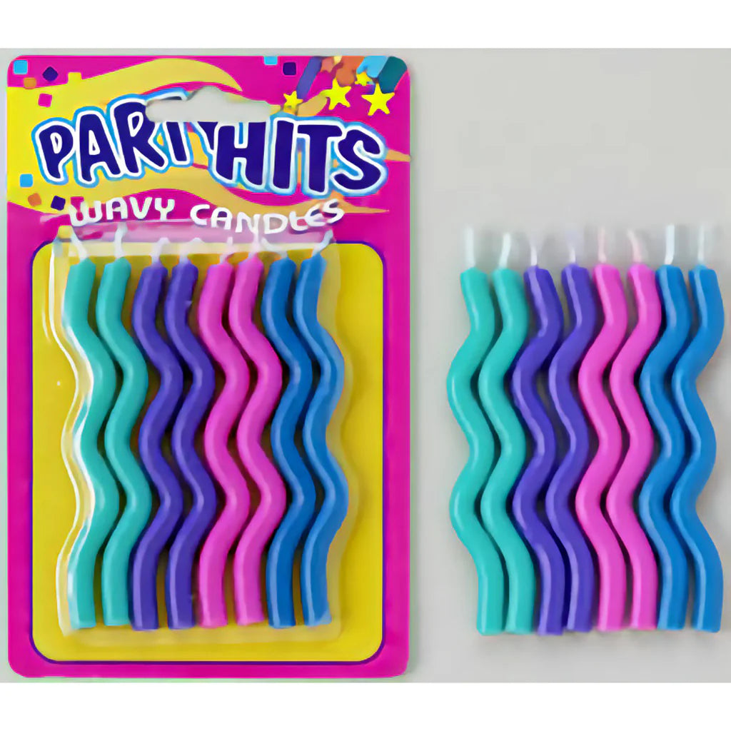 Wavy Party Candles Set