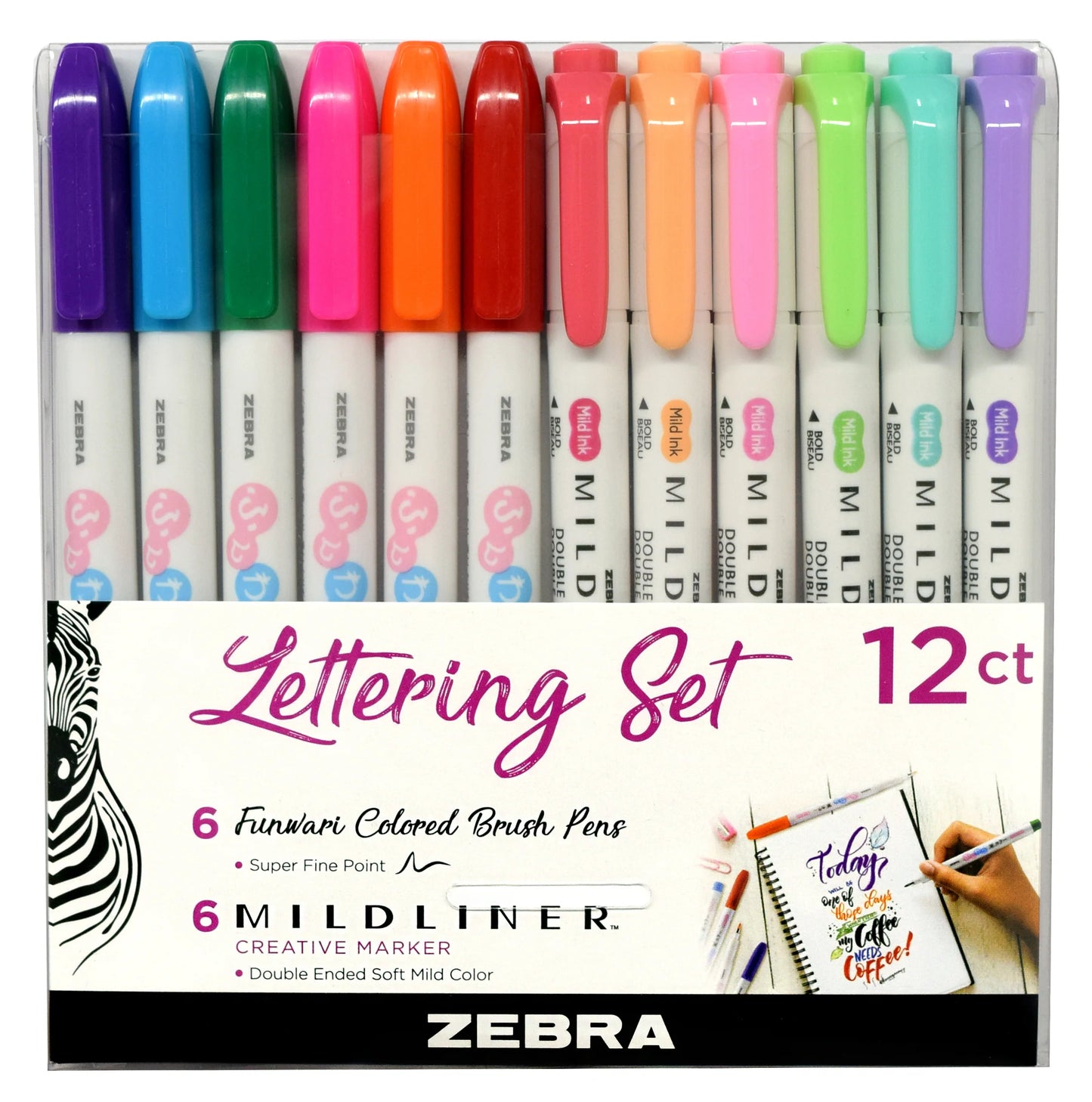 Zebra Lettering Set