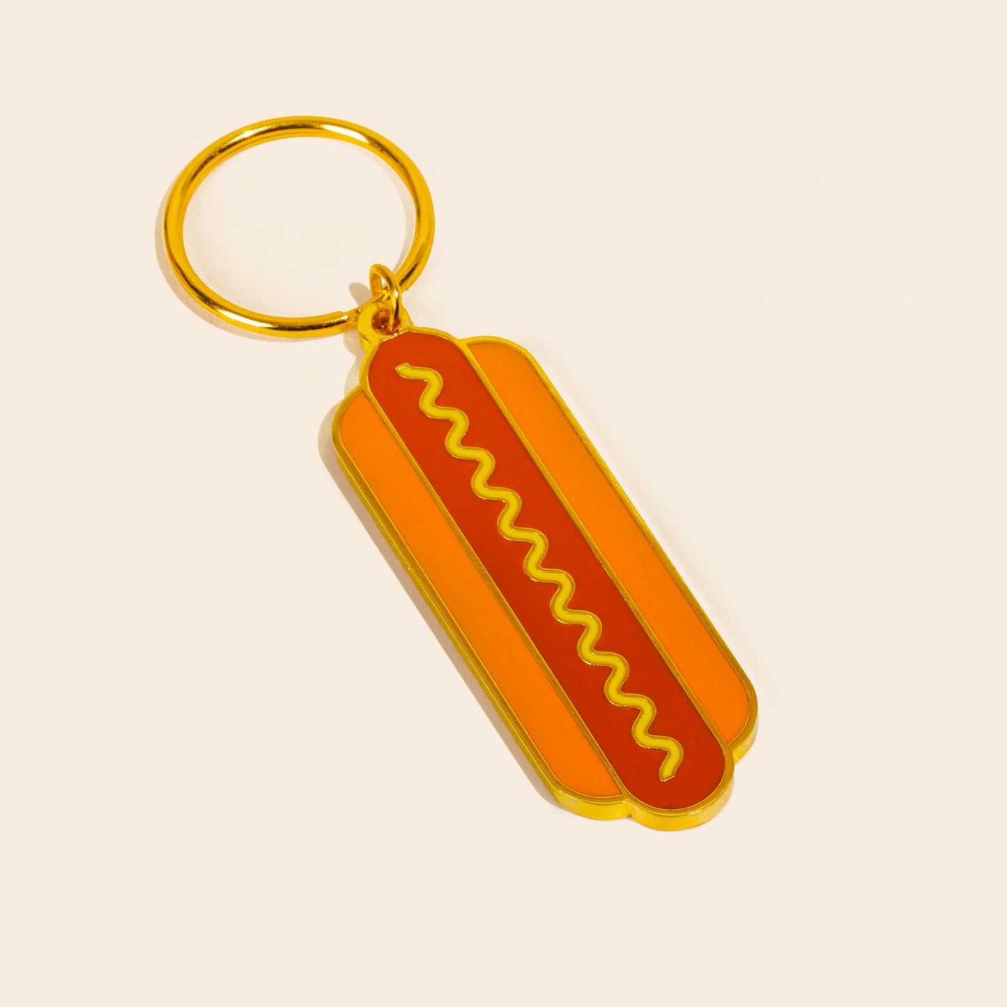 Hot Dog Keychain (double-sided!)