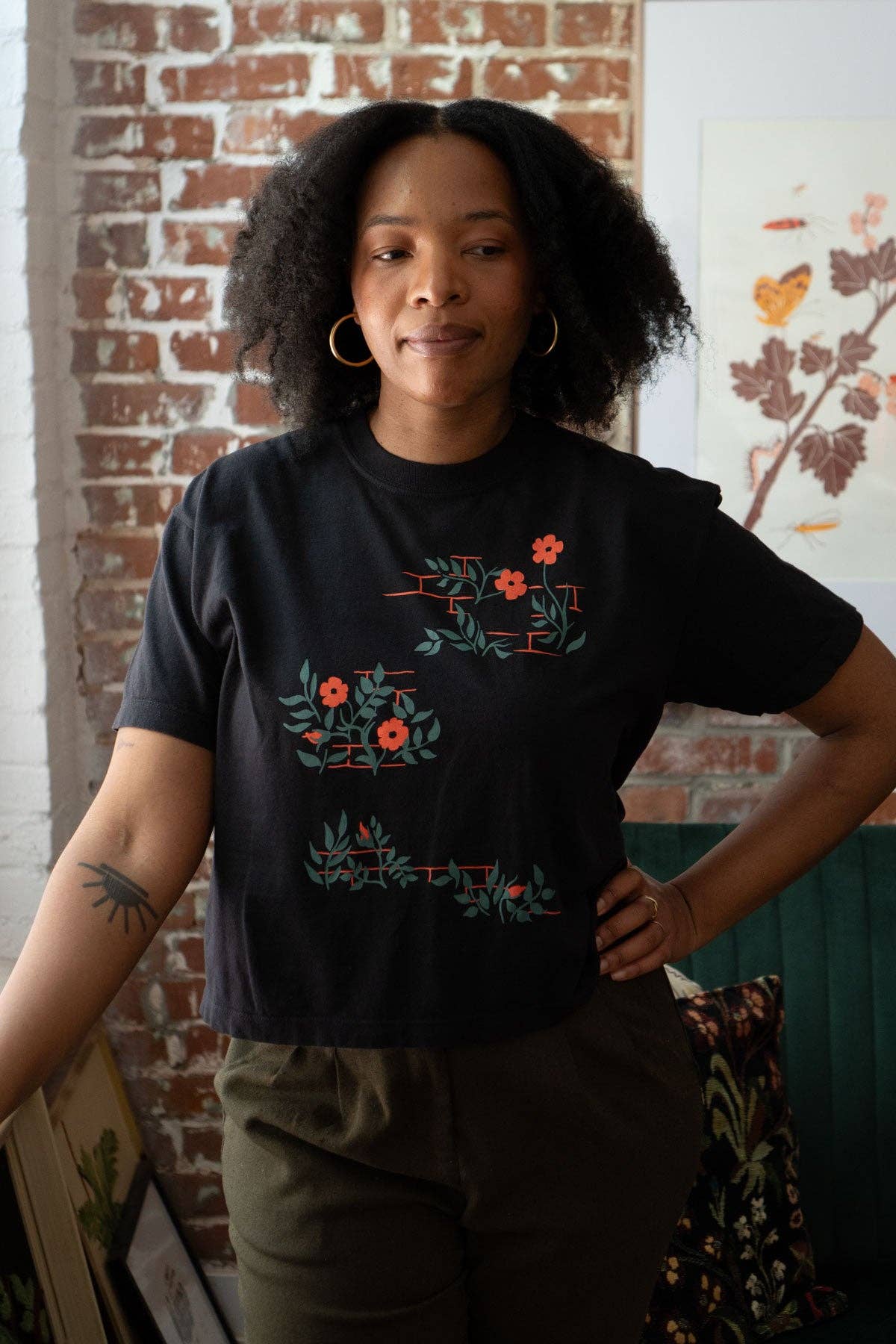 Wallflower Boxy Crop T-shirt