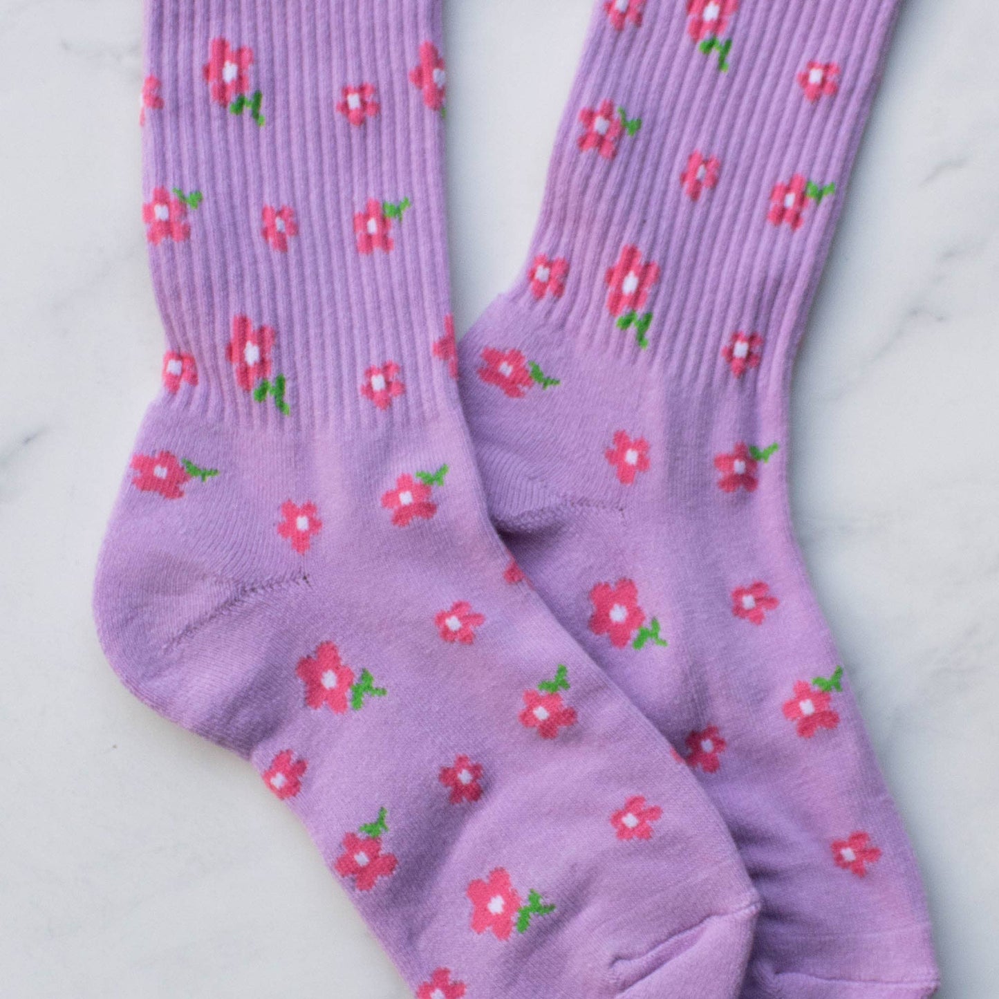 Little Flowers Lilac Socks