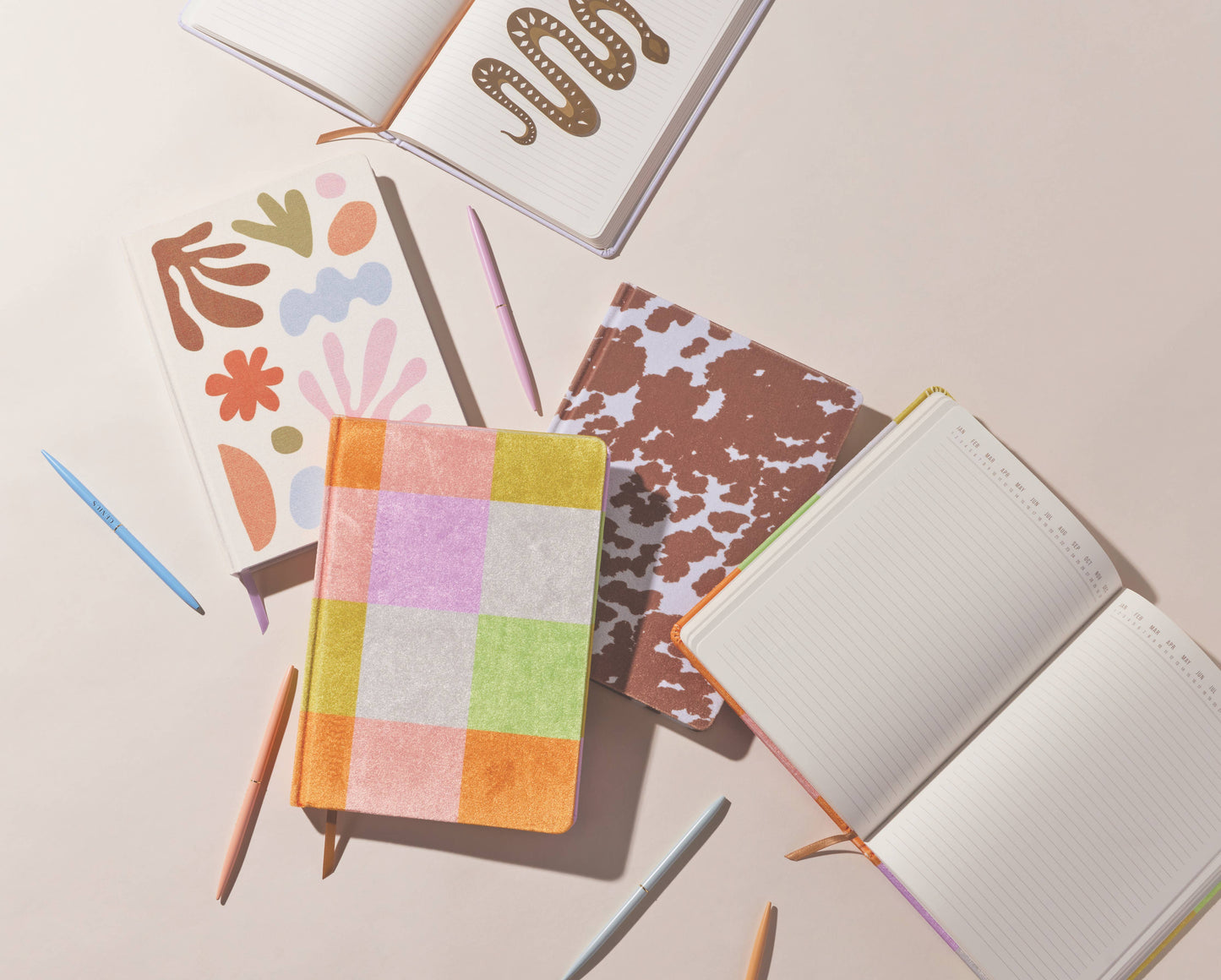 Cowprint Jumbo Velvet Journal