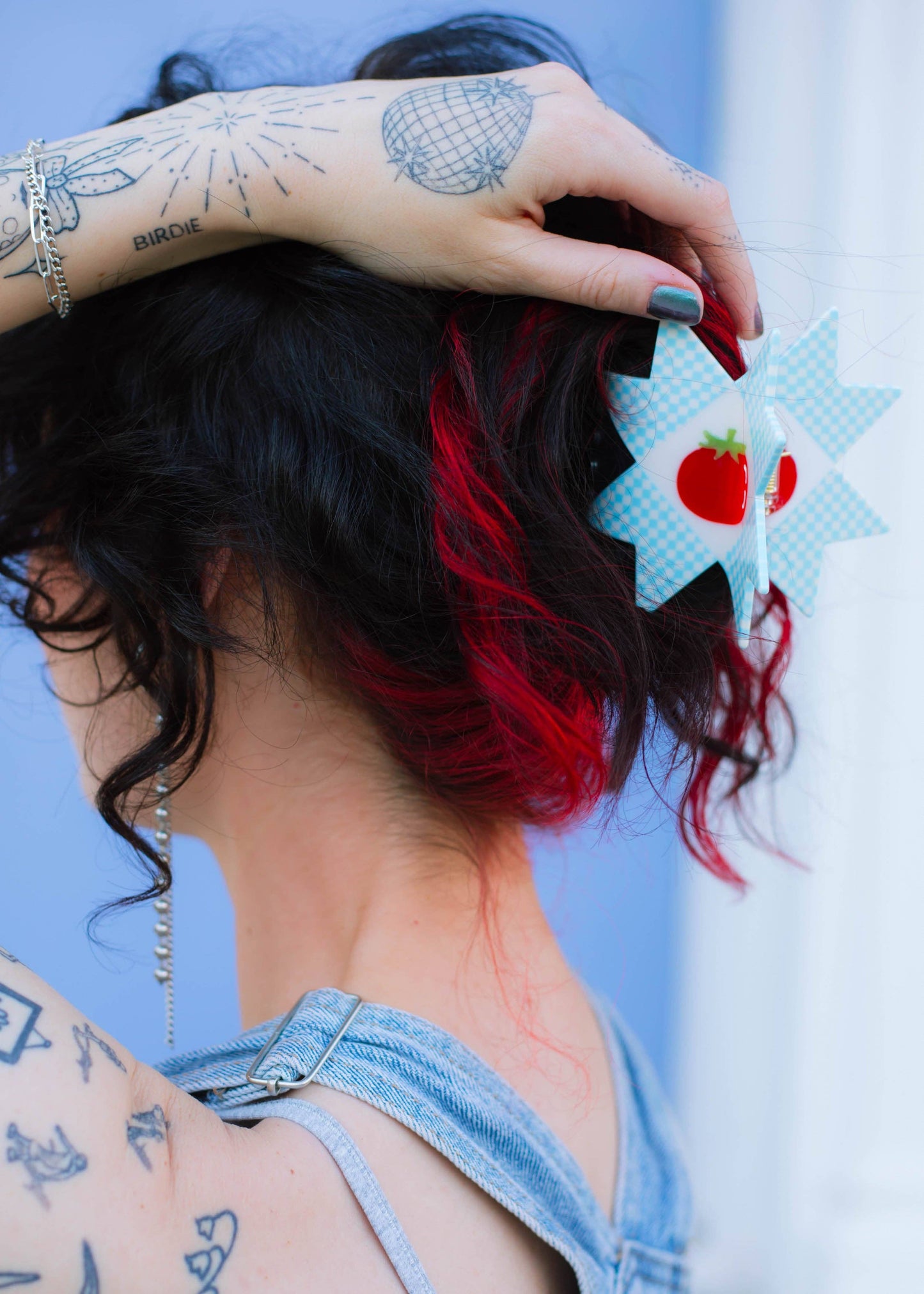 Tomato Quilt Hair Claw