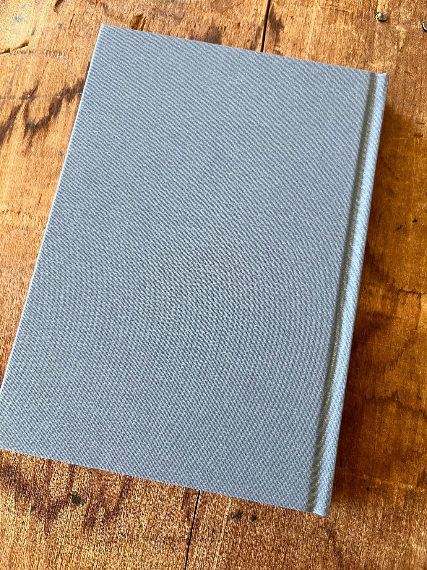 Denim Blue Foil Stamped Linen Journal